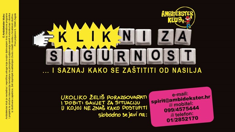 “KLIKNI ZA SIGURNOST” - projekt usmjeren prevenciji nasilja nad djecom