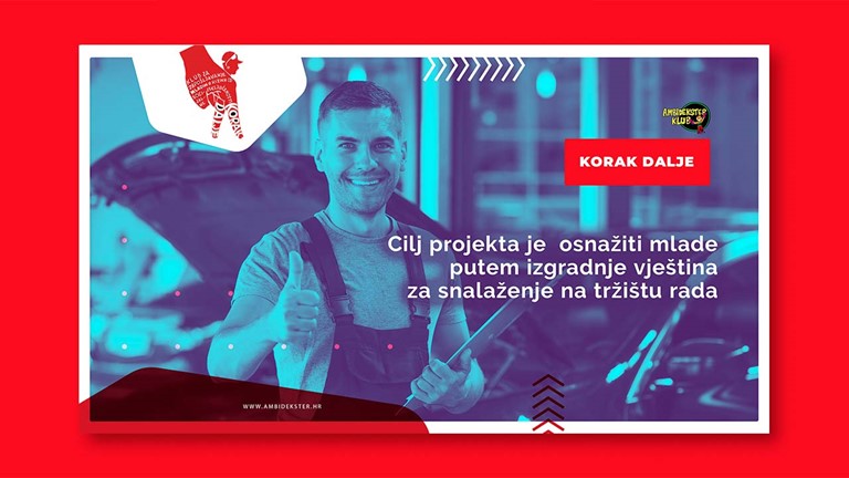 Cilj projekta je osnažiti mlade putem izgradnje vještina za snalaženje na tržištu rada