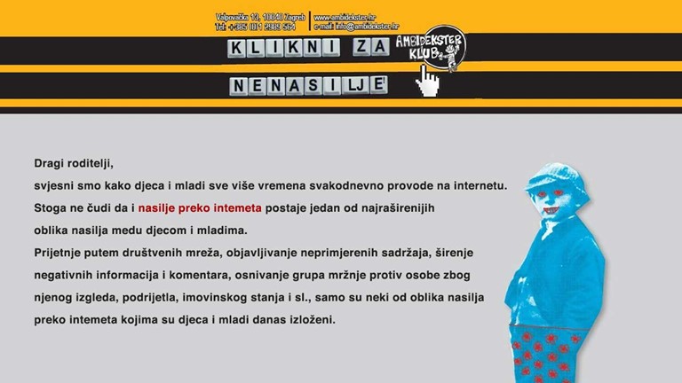 Projekt: KLIKNI ZA NENASILJE! ANGAŽIRAJ SE ZA SIGURNOST!